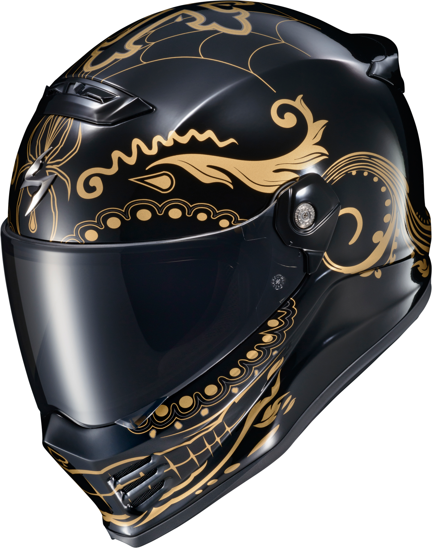 Covert Fx Full Face Helmet El Malo Gold/Gloss Black Xl