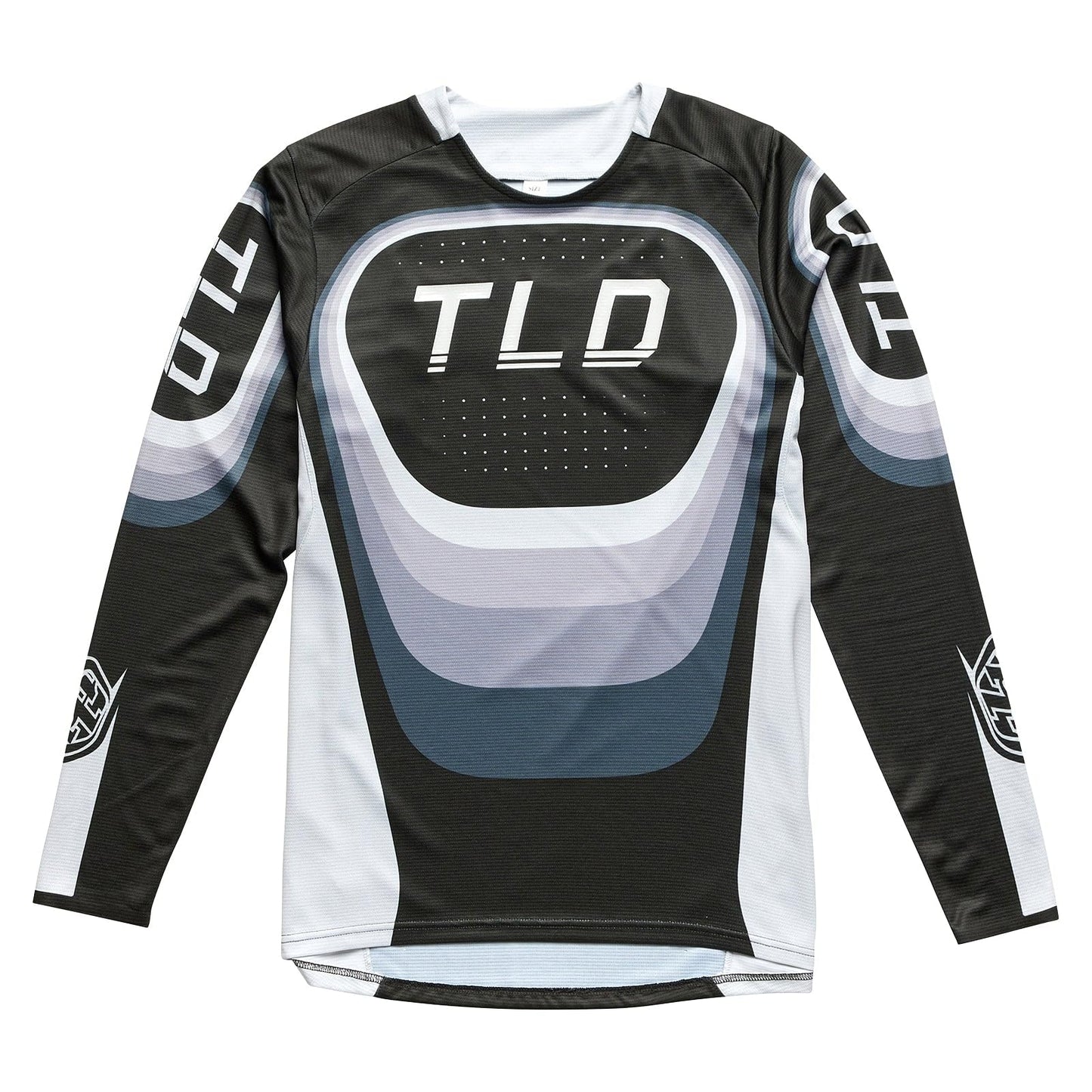 Troy Lee Designs Long Sleeve Sprint Youth Mountain Bike BMX Jersey, Reverb Black, X-Small