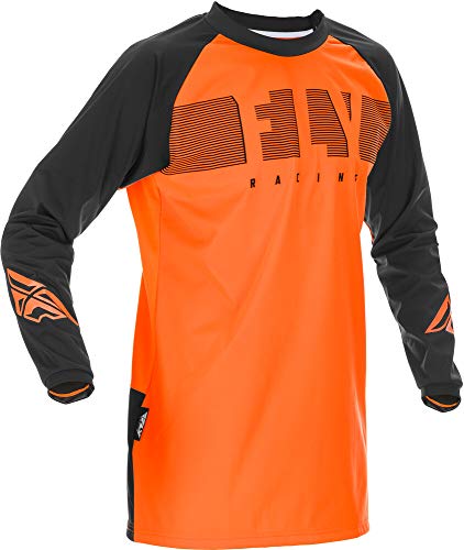 Fly Racing Windproof Riding Jersey (Orange/Black) - Small