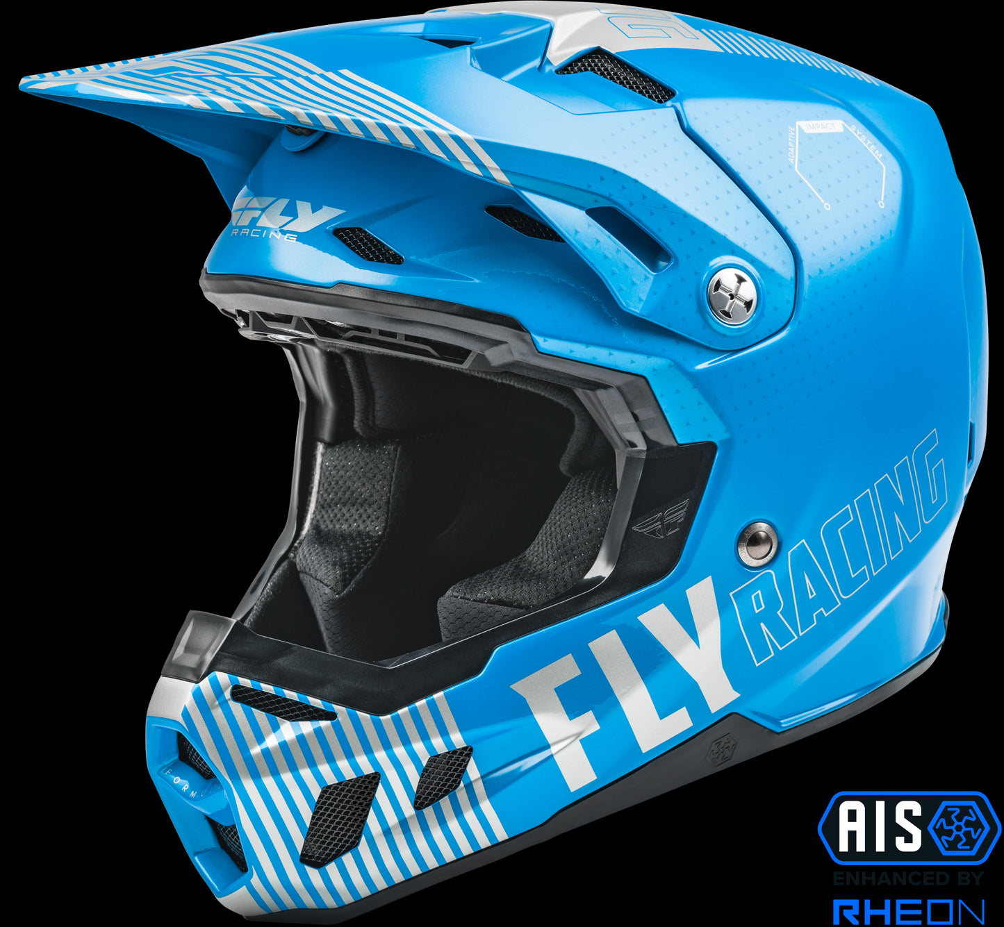 Fly Racing Formula CC Primary Helmet (Blue / Grey) - Large