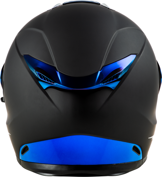 Sentinel Recon Helmet Matte Black/Blue Chrome 2x