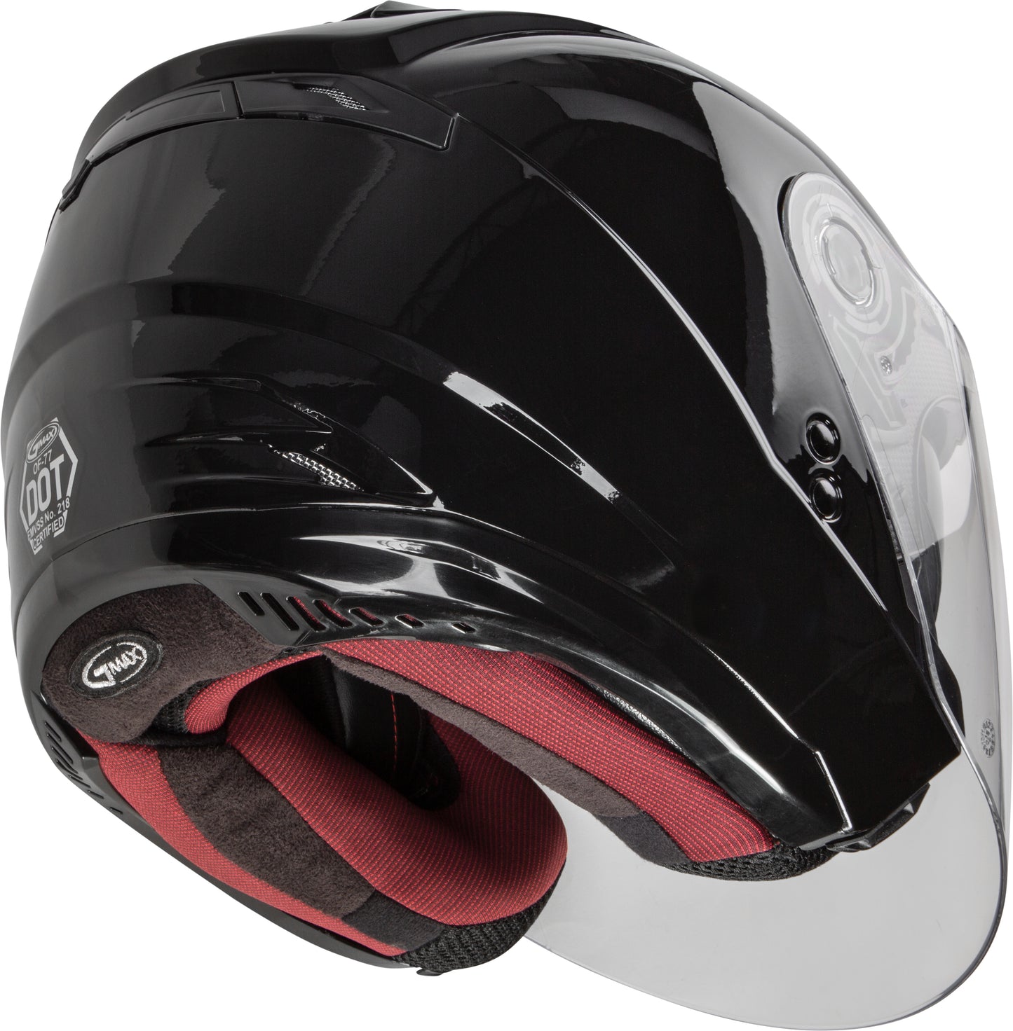 GMAX OF-77 Open-Face Motorcycle Helmet (Matte Black) - XS