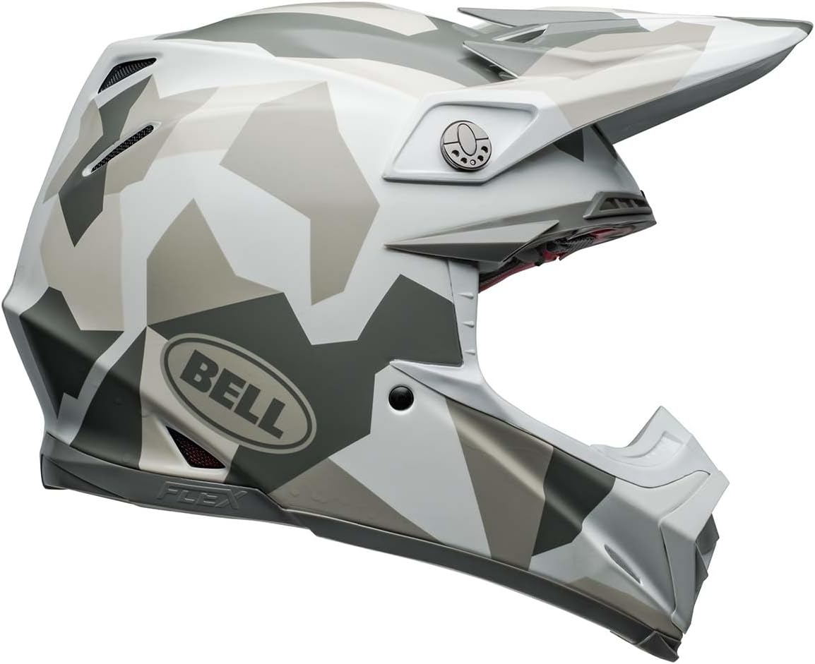 Bell Moto-9S Flex Helmets (Rover Gloss White Camo) - Large