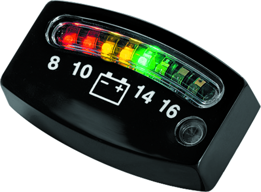 Kuryakyn LED Battery Gauge Universal Black