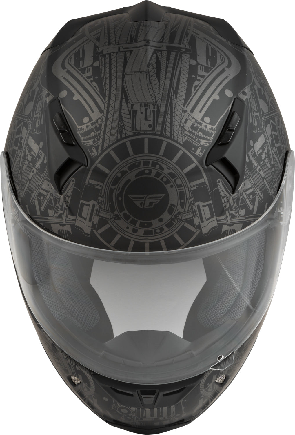 Fly Racing Revolt Matrix Street Helmet (Matte Grey)