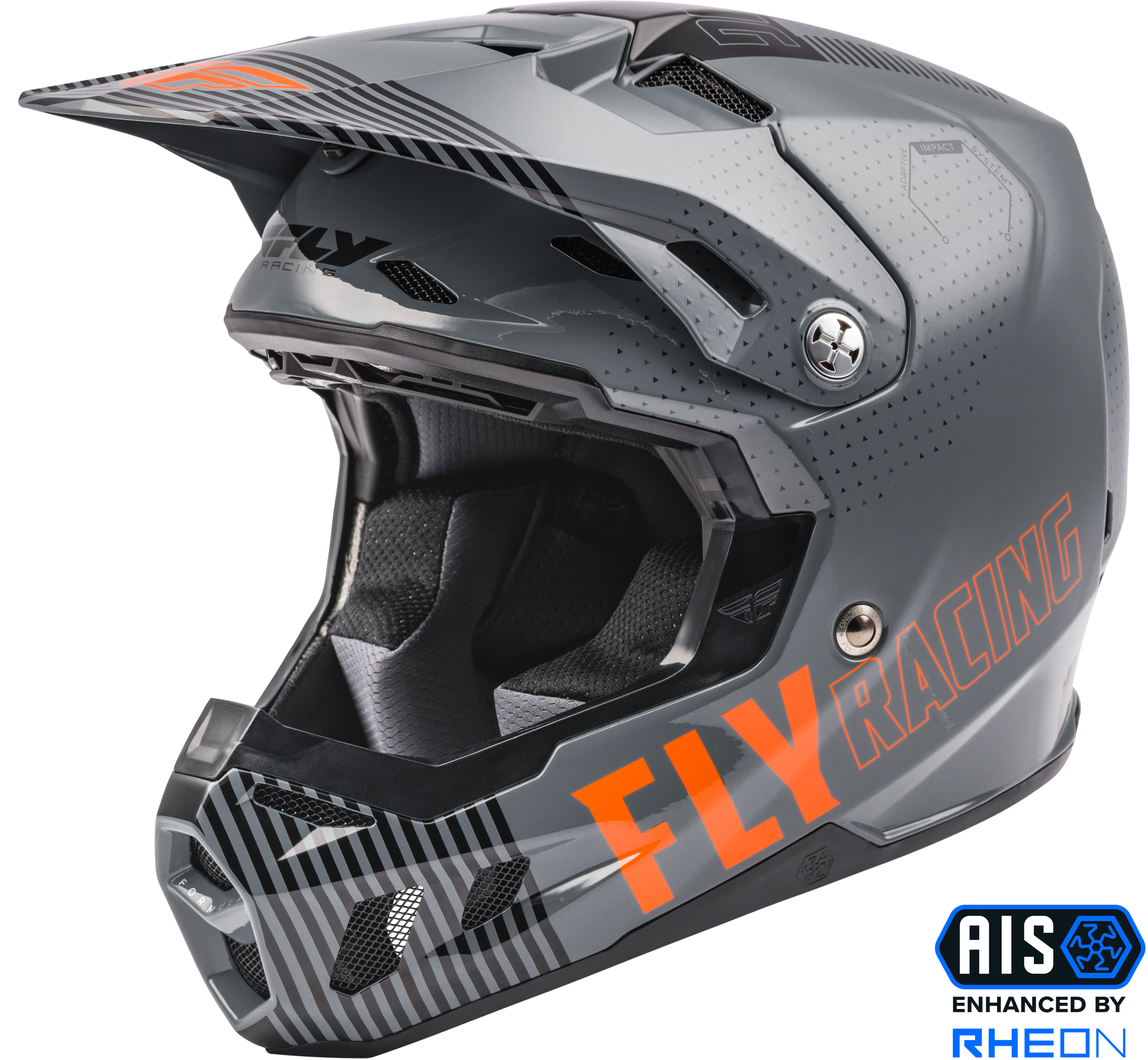 Fly Racing Formula CC Primary Helmet (Grey / Orange) - Youth Large ...