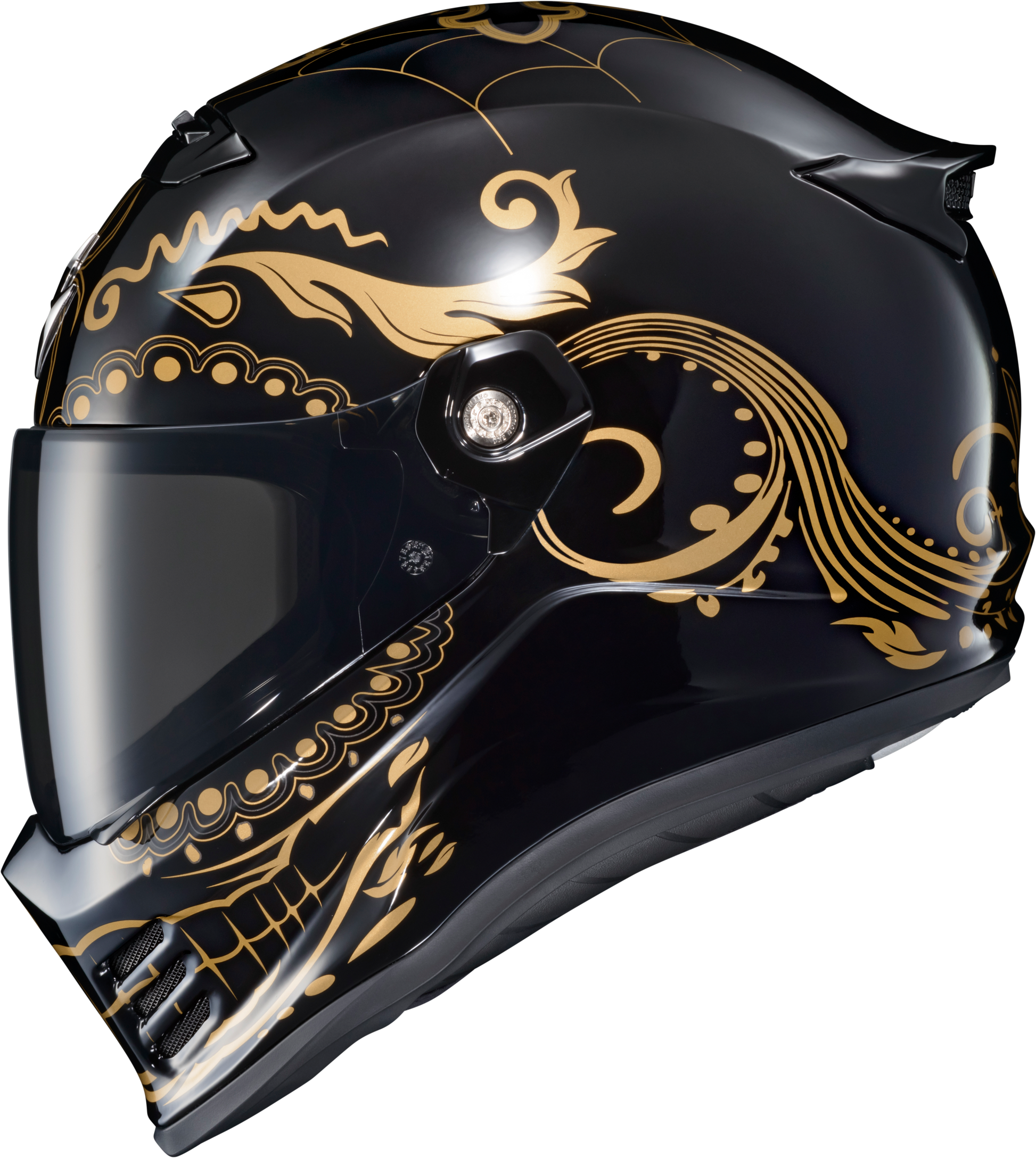 Covert Fx Full Face Helmet El Malo Gold/Gloss Black Xl