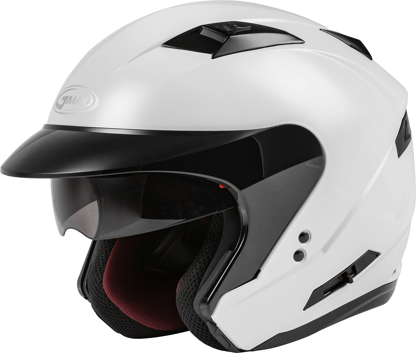 GMAX OF-77 Open-Face Motorcycle Helmet (Pearl White) - XXL