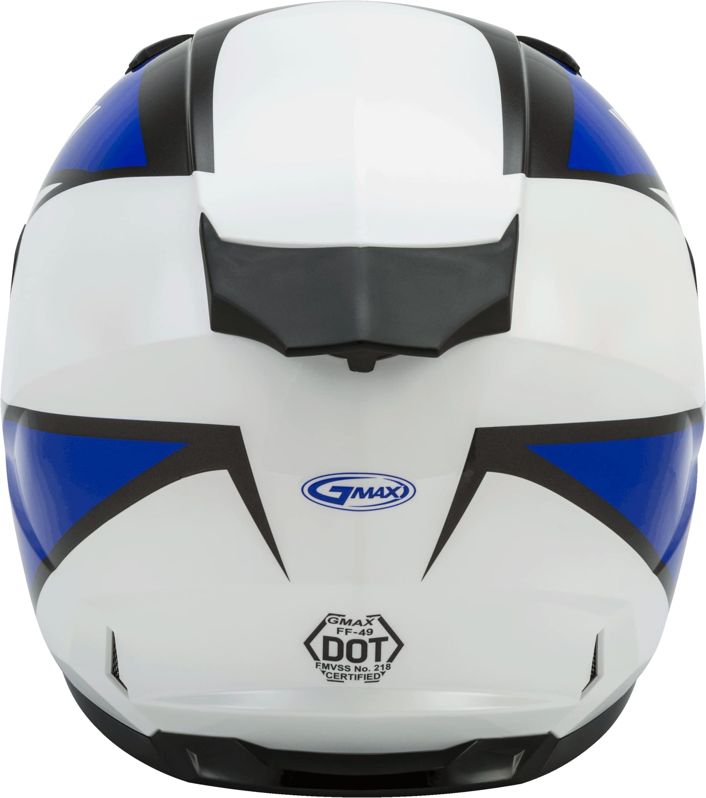 GMAX FF-49 Deflect Motorcycle Helmet (White/Blue)