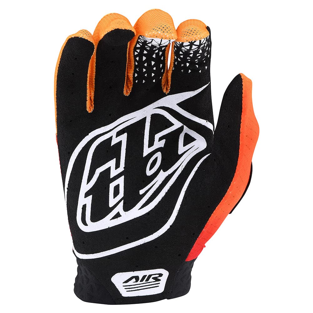 Troy Lee Designs Motocross Motorcycle Dirt Bike Racing Mountain Bicycle Riding Gloves, Air Glove (Black/Red, Large)