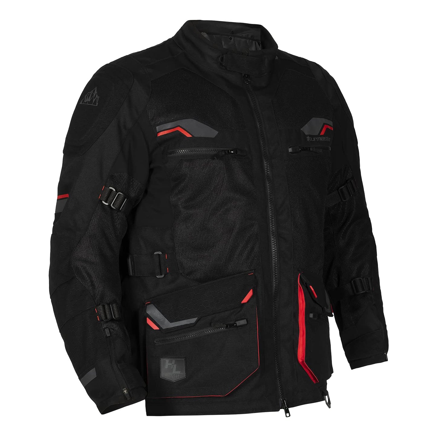 Tourmaster Men's Ridgecrest Mesh Adventure Motorcycle Jacket (Black) - XL Tall