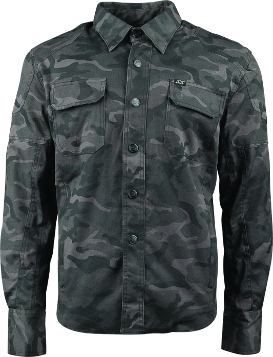 Speed and Strength Call to Arms Moto Shirt Camouflage - Small