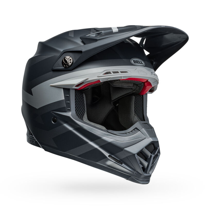 Bell Moto-9S Flex Helmets (Banshee Satin Black/Silver)