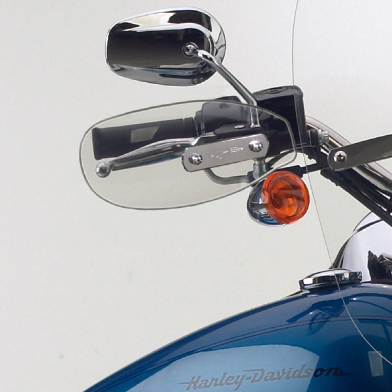 National Cycle 83-03 H/D XL Sportster/70-17 FXD Dyna/87-12 FXS/90-11 Fatboy Hand Deflectors-Lt Tint