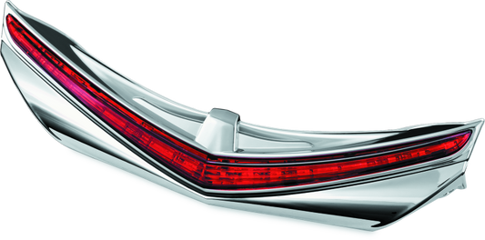 Kuryakyn L.E.D. Rear Fender Tip 12-17 GL1800 Chrome Red Lens