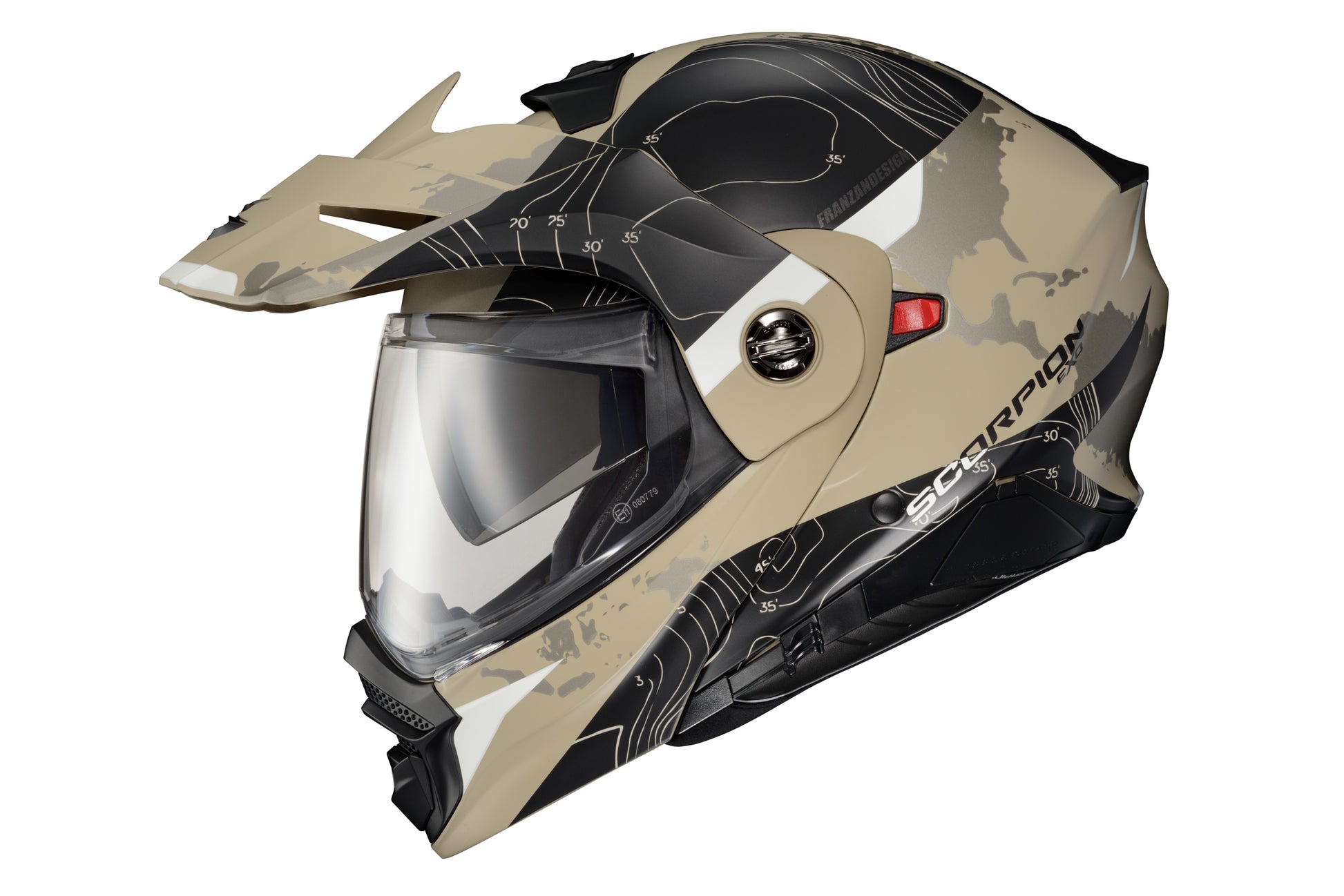 Exo At960 Modular Helmet Topographic Sand/Black Sm