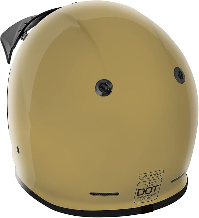 TORC T3 Retro Motorcycle Helmet (Gloss Sand)