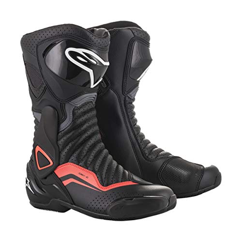 Alpinestars SMX-6 v2 Vented Boots (Black/Grey/Red) Size 48