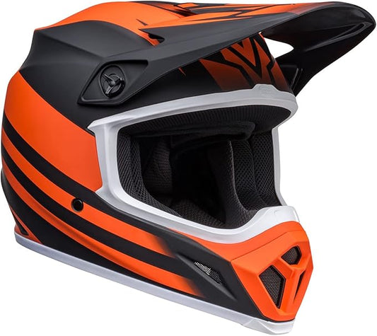 BELL MX-9 MIPS Adult Dirt Helmet (Disrupt Matte Black/Orange) - 2XL