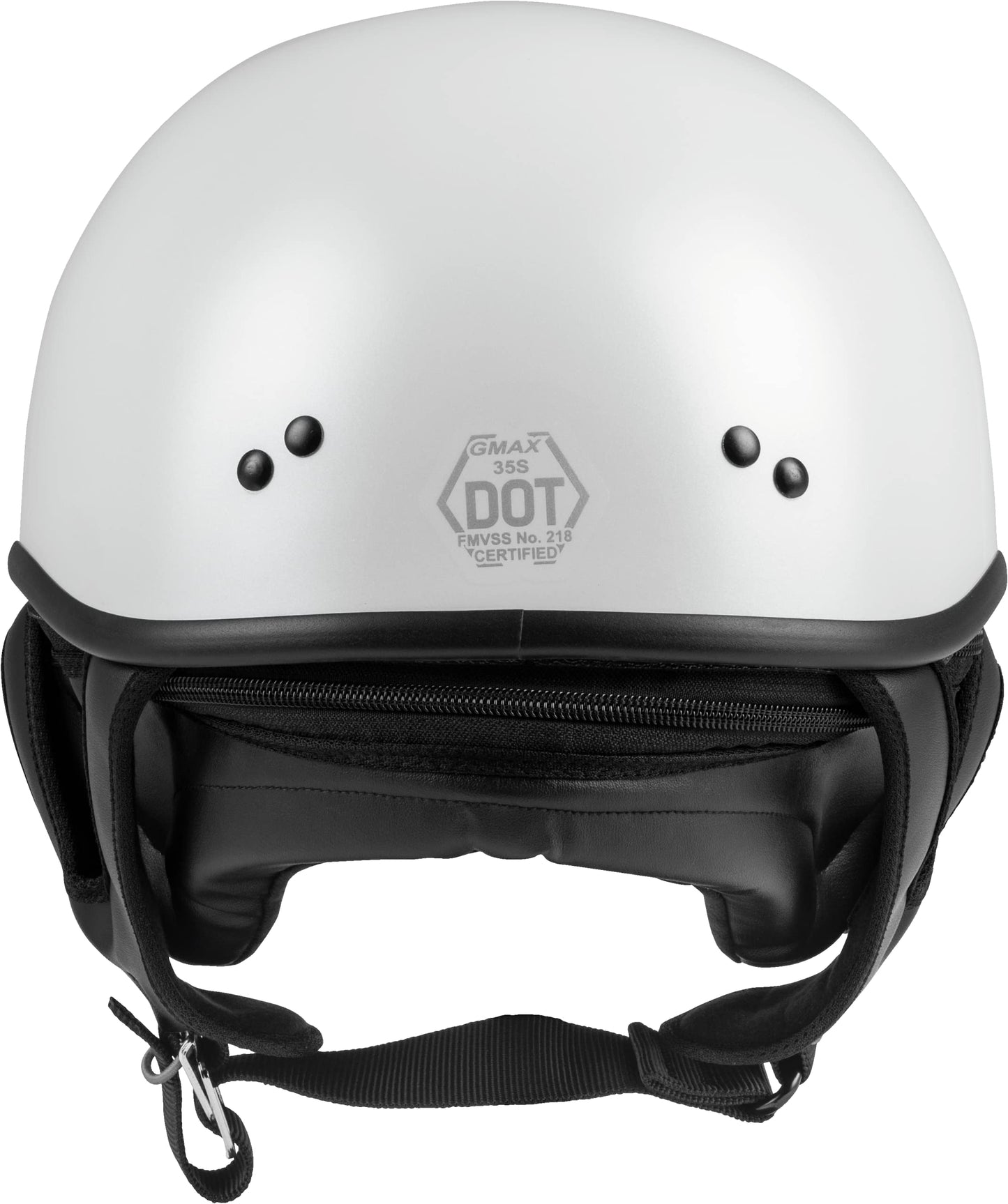 GMAX GM-35 Full Dressed Half-Helmet (Pearl White) - XXL