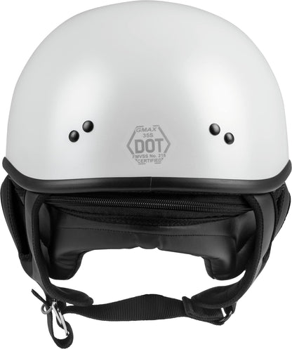 GMAX GM-35 Full Dressed Half-Helmet (Pearl White) - XXL