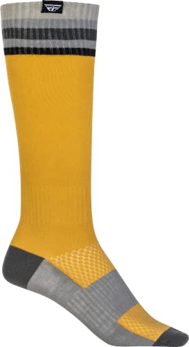 FLY Racing Adult MX Thin Socks (Yellow) - Small/Medium