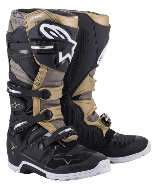 AlpinestarsTech 7 Enduro Drystar Boots (Black/Grey/Gold) Size 7