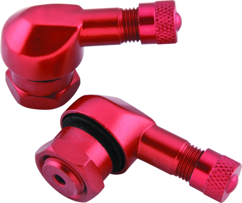 BikeMaster Valve Stem 2/Piece pack red