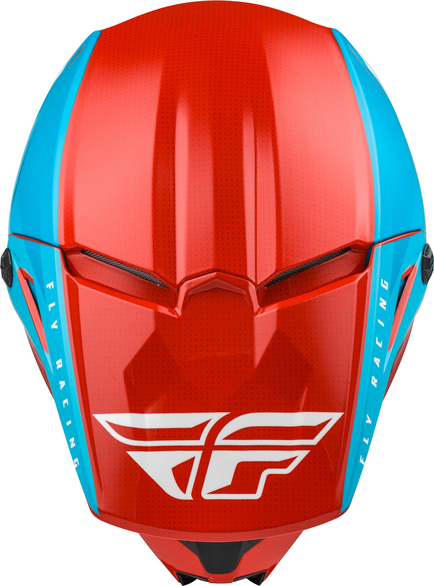 FLY Racing Kinetic Straight Edge Helmet (Red / White / Blue) - 2XL