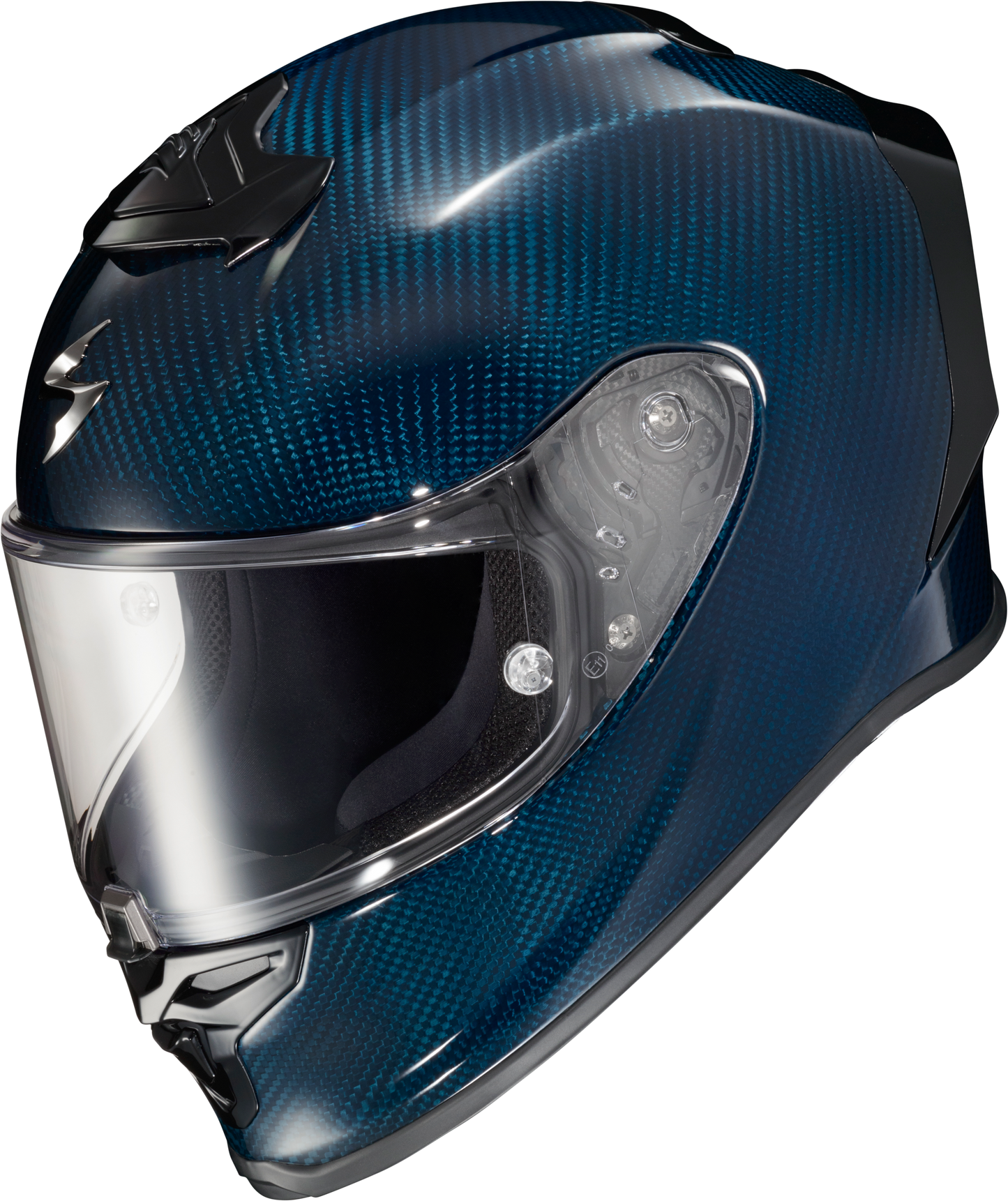 Scorpion EXO R1 Air Full Face Helmet Carbon Blue XS