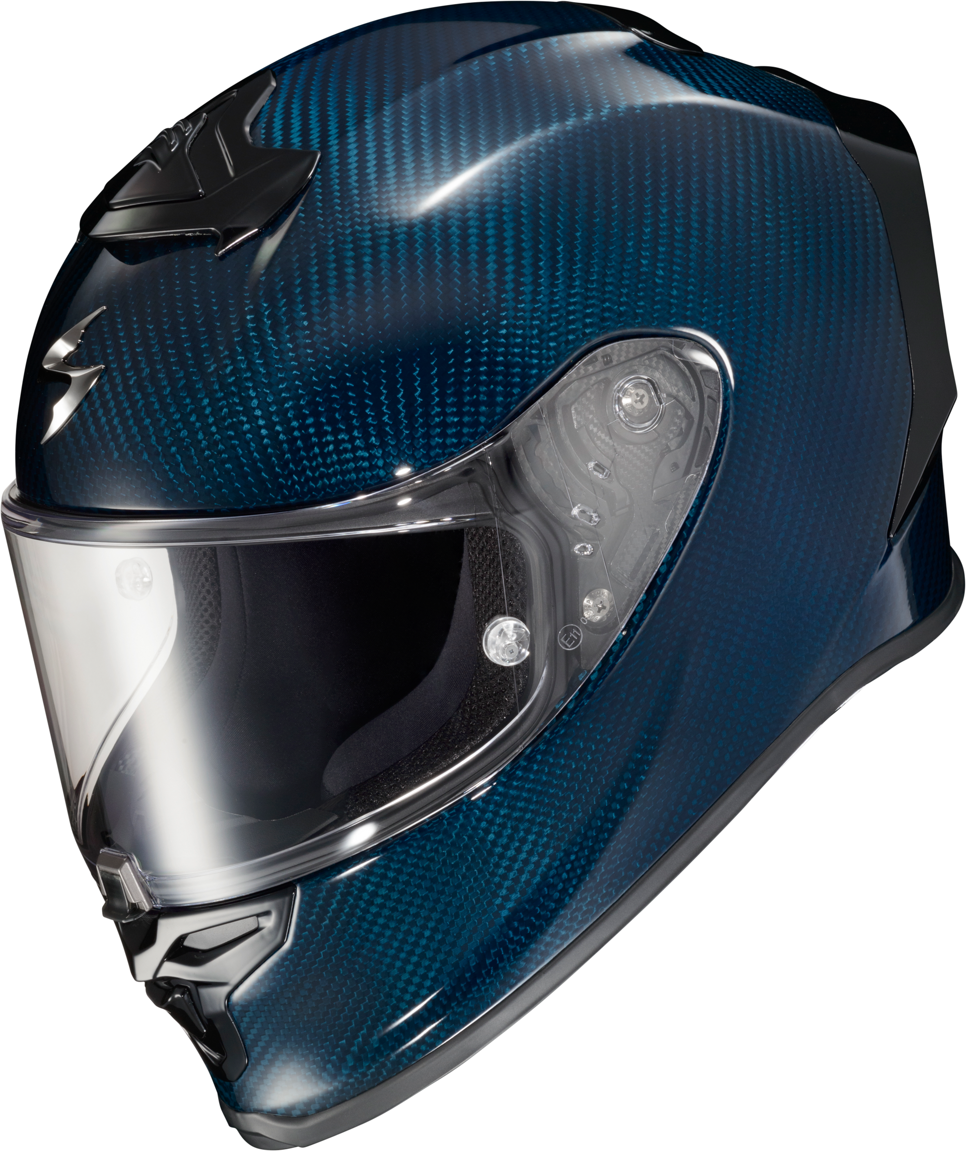 Scorpion EXO R1 Air Full Face Helmet Carbon Blue XL - R1C-0206