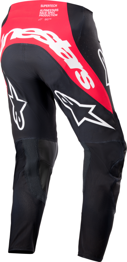 Alpinestars Men's Supertech Ward MX Pants (Black/Red Berry) Size 40