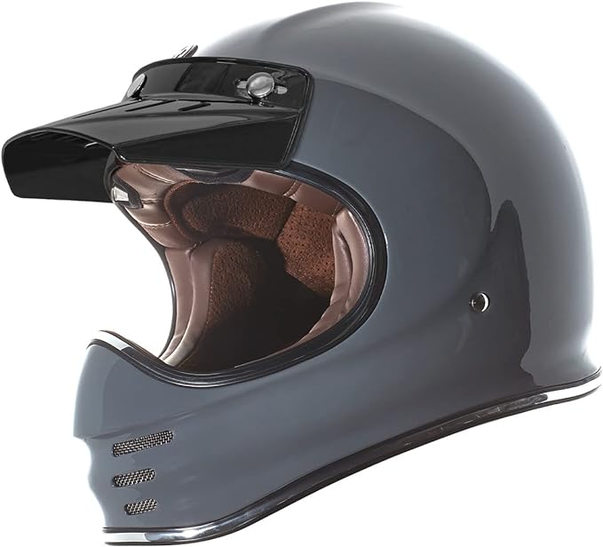 TORC T3 Retro Motorcycle Helmet (Gloss Nardo Grey)