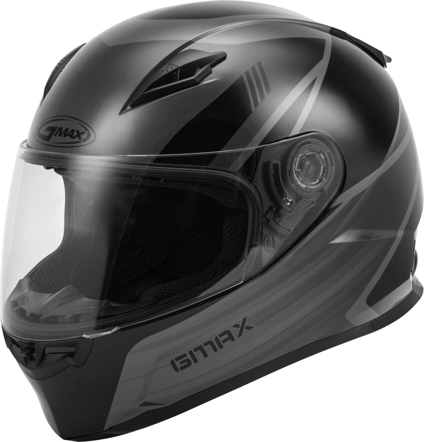 GMAX FF-49 Deflect Motorcycle Helmet (Black/Grey)