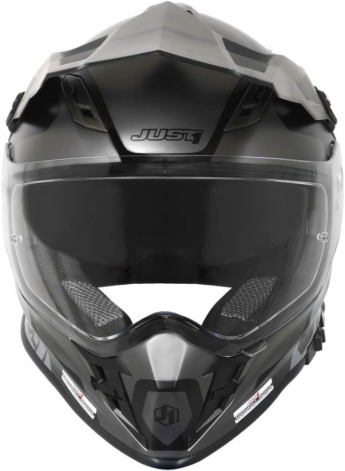 JUST 1 J34 Pro Tour MX Helmet (Titanium/Matte Black)