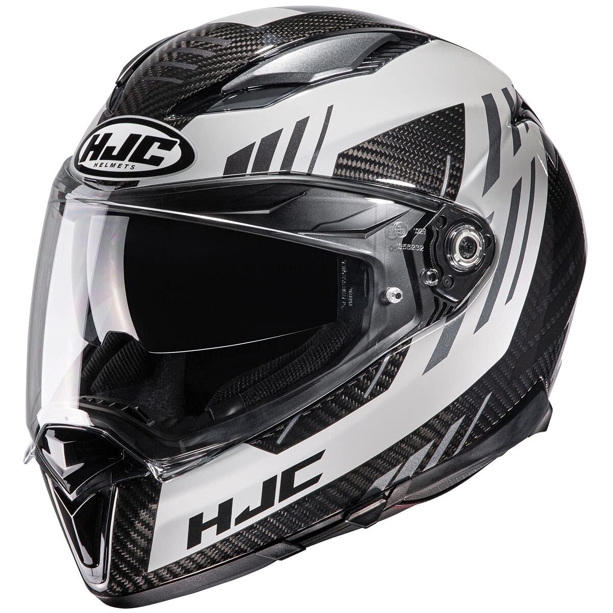 HJC F70 Carbon Kesta Helmet (White/Black) - Small