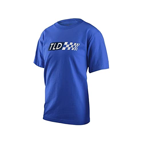 Troy Lee Designs Youth Boxed Out Short Sleeve T-Shirt (Blue)