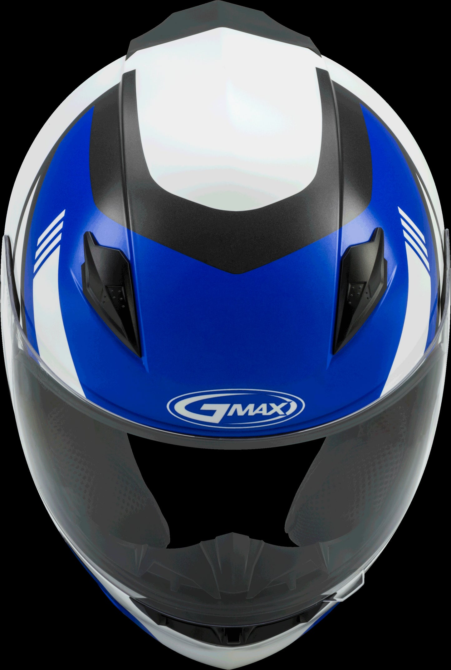 GMAX FF-49 Deflect Motorcycle Helmet (White/Blue)