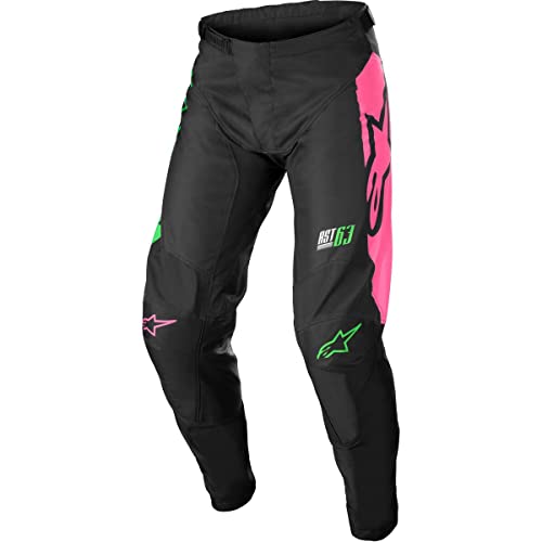 Alpinestars Youth Racer Compass Pants (Black/Green Neon/Pink Fluo) Size 24