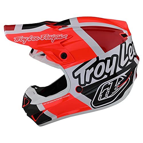 Troy Lee Designs SE4 Polyacrylite Quatro Adult Motocross Helmet W/MIPS - (Red/Charcoal)