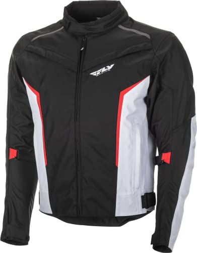 FLY Racing Adult Launch Motorcycle Jacket (Black/White/Red)