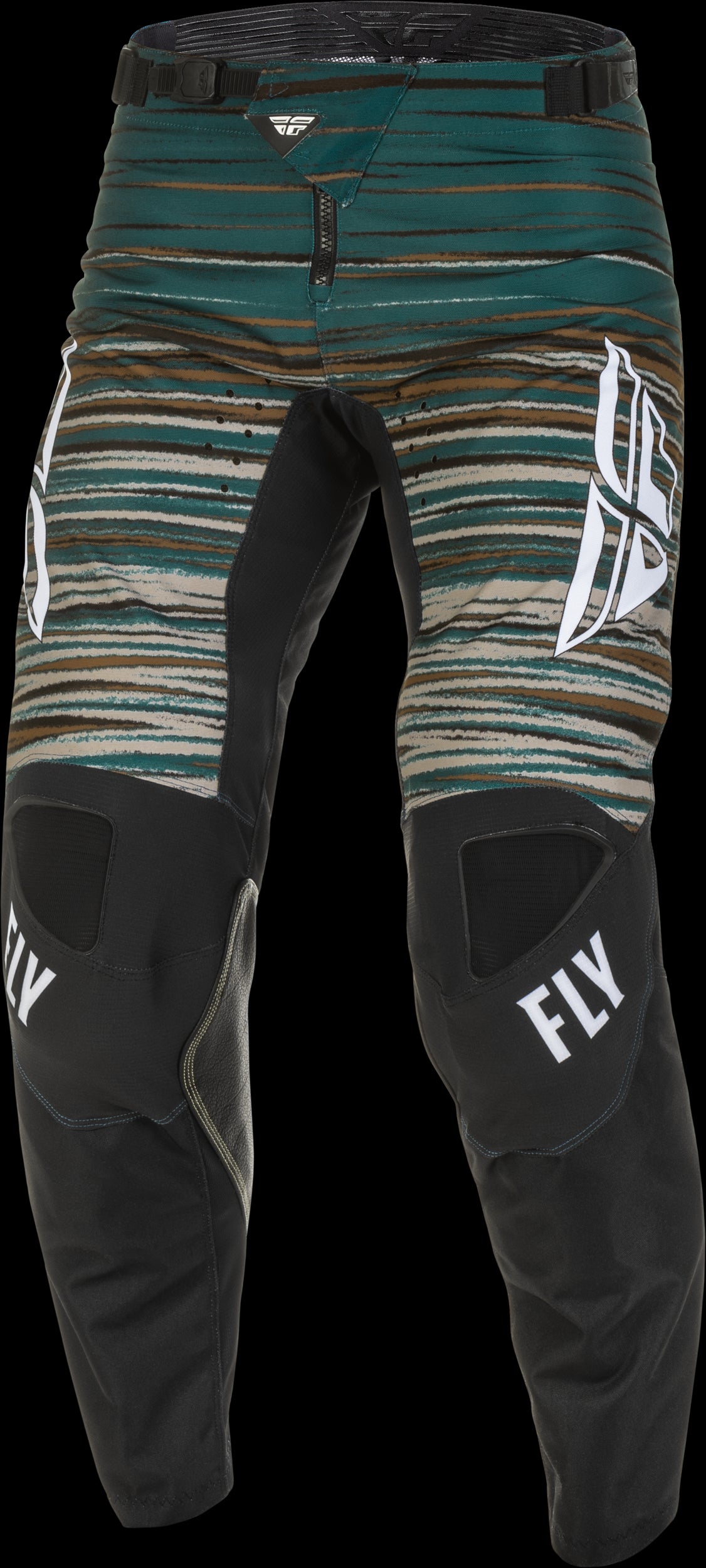 FLY Racing Adult Kinetic Wave Pants (Black/Rum) Size 38