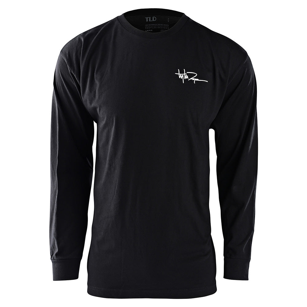 Troy Lee Designs Long Sleeve Tee No Artificial Colors - 40th Anniversary (Black)