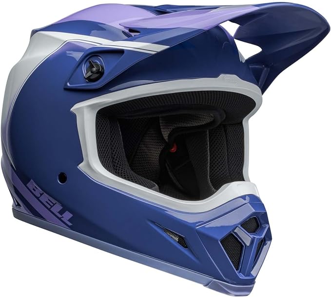 Bell MX-9 MIPS Dirt Helmet (Dart Gloss Purple/White)