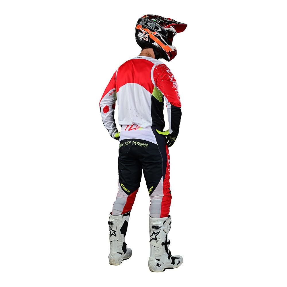 Troy Lee Designs GP Pro Partical Jersey (Black / Glo Red) - Small