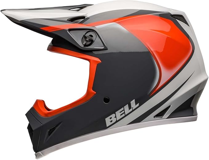 Bell MX-9 MIPS Dirt Helmet (Dart Gloss Charcoal/Orange) - Small