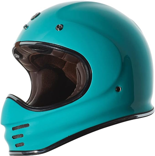 TORC T3 Retro Motorcycle Helmet (Gloss Robin Egg Blue)