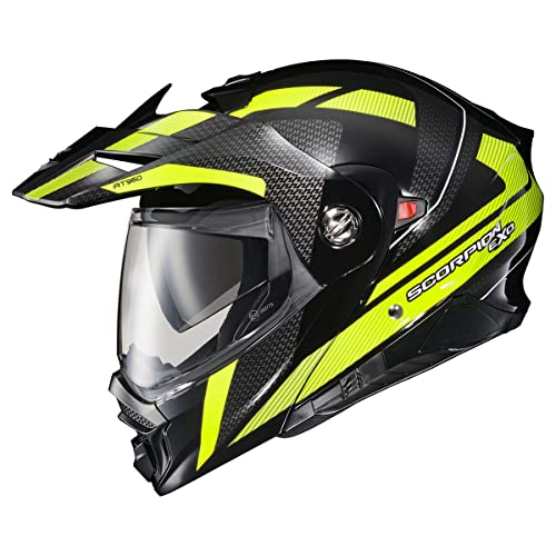 ScorpionEXO AT960 Modular Adventure Helmet (Hicks Hi-Vis/Black) - Medium