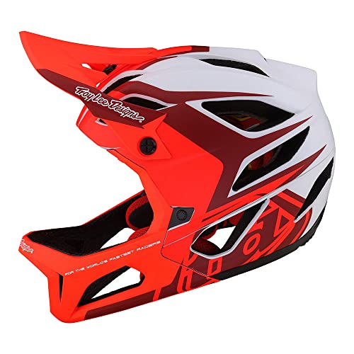 Troy Lee Designs Stage Valence Full Face Mountain Bike Helmet  (Red)