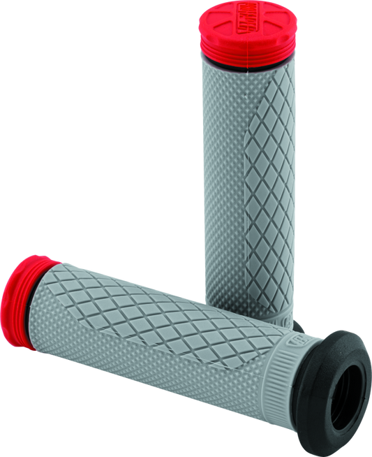 ProTaper Tri Density Full Diamond ATV Grips - Red